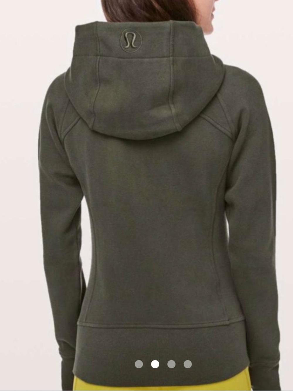 lululemon Scuba Olive Green Hooded full zip